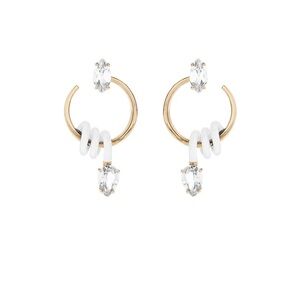 BEA BONGIASCA 9kt Gold Baby Curl Vine Earrings